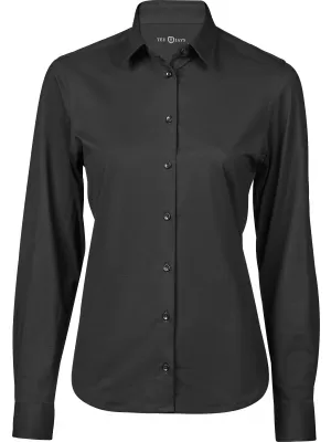 Damenhemd TEE JAYS | TJ 4031 SCHWARZ