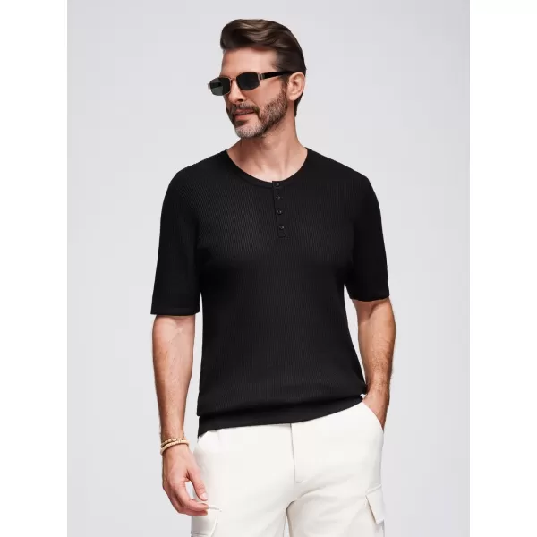  Hemd OMBRE OM-TSCT-0254 SCHWARZ 