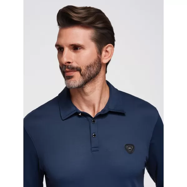  Hemd OMBRE OM-POLS-0139 MARINEBLAU 