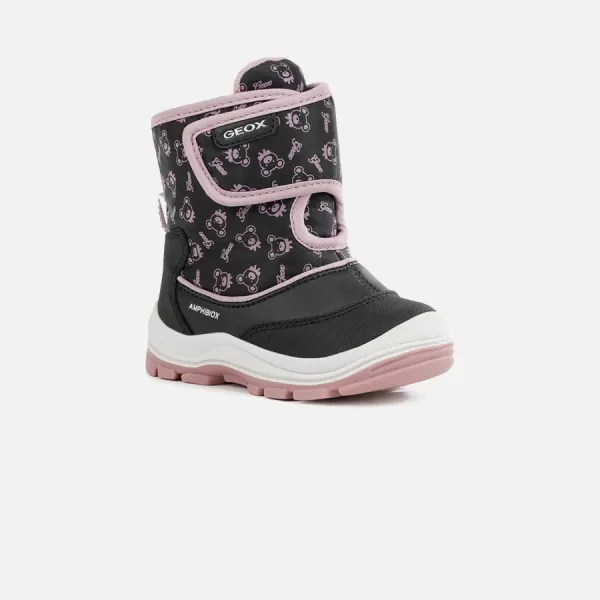  Stiefeletten für Mädchen GEOX FLANFIL ABX G008905 SCHWARZ 