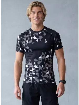 Funktionelle Kompression von Männern t -Shirt Premium ALTISPORT VOJ/ALM108TR04 SCHWARZ