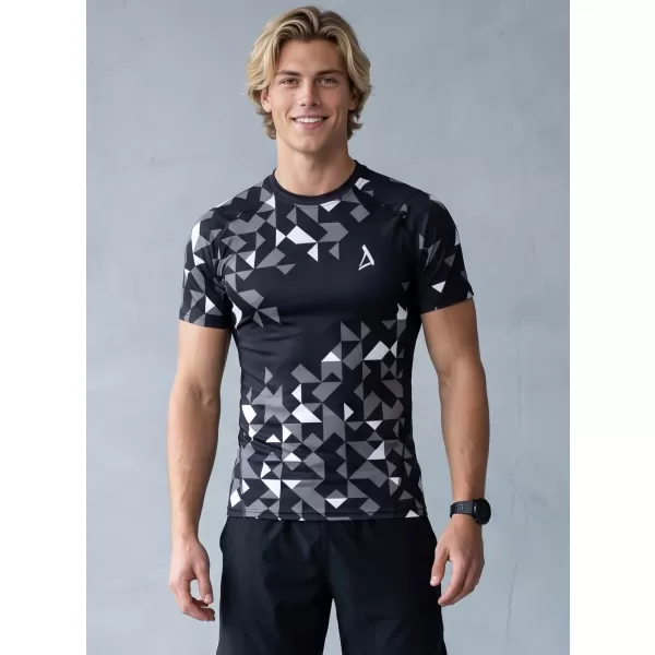  Funktionelle Kompression von Männern t -Shirt Premium ALTISPORT VOJ/ALM108TR04 SCHWARZ 