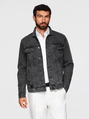 Jacke OMBRE OM-JADJ-0219 SCHWARZ
