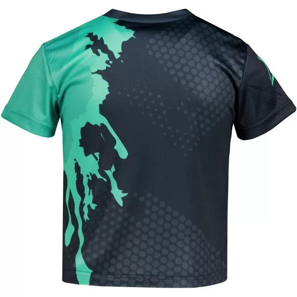  Funktionaler t -Shirt -Prämie von Kindern ALTISPORT VOJ/ALM112TR01 SCHWARZ-TYRKYS 