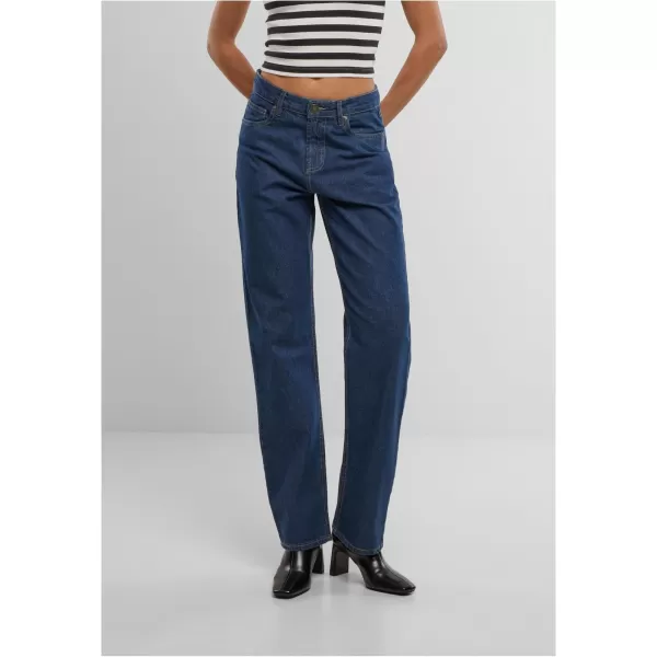  Damen URBAN CLASSICS TB7193 MITTELGROßEN BLAU GEWASCHEN 
