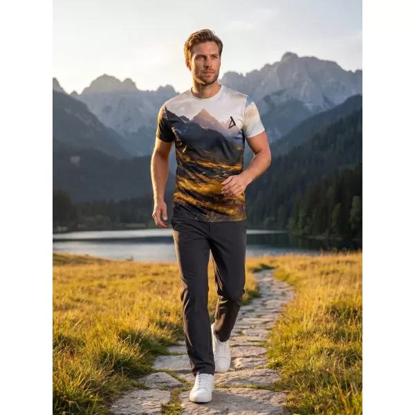  Herren Freizeithemd Premium ALTISPORT VOJ/ALM116TR06 BERGE MIT FELD 