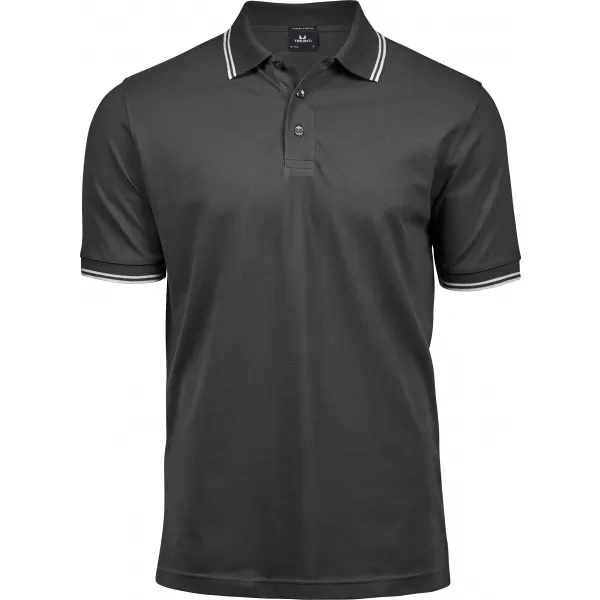  Herren-T-Shirt TEE JAYS | TJ 1407 DUNKELGRAU/WEIß 