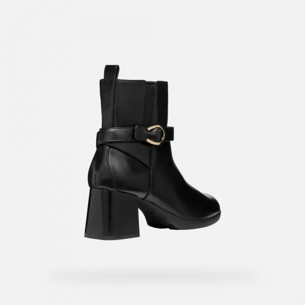  Damen-Stiefeletten GEOX WALK PLEASURE 55 G004564 SCHWARZ 