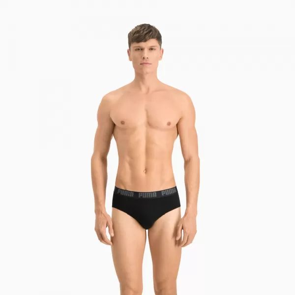  Herrenbekenntnisse PUMA BASIC BRIEF 2P 88910006 SCHWARZ/SCHWARZ 