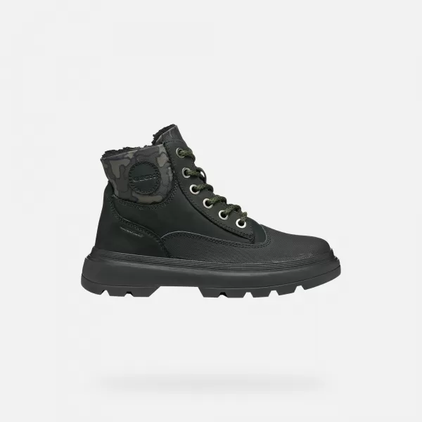  Stiefeletten für Jungen GEOX KIDDARTAH WPF J56MLB032MNC0033 SCHWARZ 