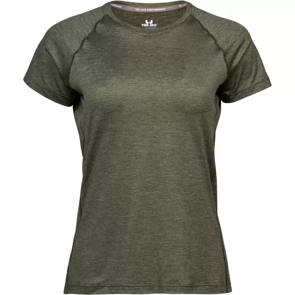  Damen-T-Shirt TEE JAYS | TJ 7021 OLIVENMELANGE 