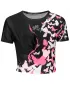 Funktionelles Premium-Crop-Top für Damen ALTISPORT VOJ/ALW022TR07 ČERNORŮŽOVÁ SCHWARZ ROSA