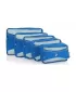 Satz von Organisatoren HEYS ECO PACKING CUBE 5PC SET II BLAU