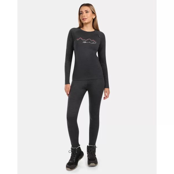  Thermo-T-Shirt für Damen KILPI MAVORA TOP-W ZL0502KI SCHWARZ 