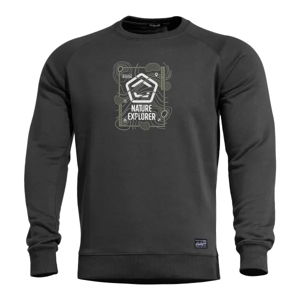  Sweatshirt PENTAGON HAWK SWEATER NATURE EXPLORER K09019 SCHWARZ 