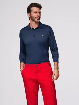 Hemd OMBRE OM-POLS-0139 MARINEBLAU