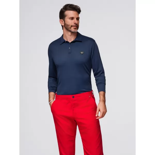  Hemd OMBRE OM-POLS-0139 MARINEBLAU 