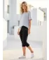 3/4-Leggings für Damen ALTISPORT OWECA SCHWARZ
