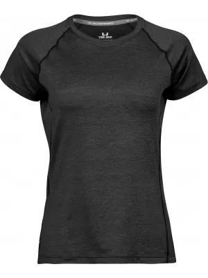 Damen-T-Shirt TEE JAYS | TJ 7021 SCHWARZE MELANGE