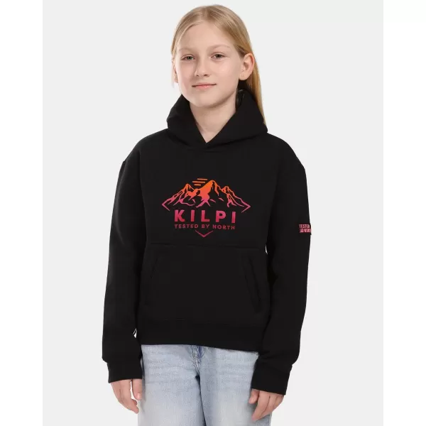 Sweatshirt für Mädchen KILPI NORTHEN-JG ZJ0211KI SCHWARZ 