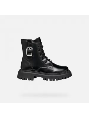 Stiefeletten für Mädchen GEOX MAQUINNENS J56M6C000CNC9999 SCHWARZ