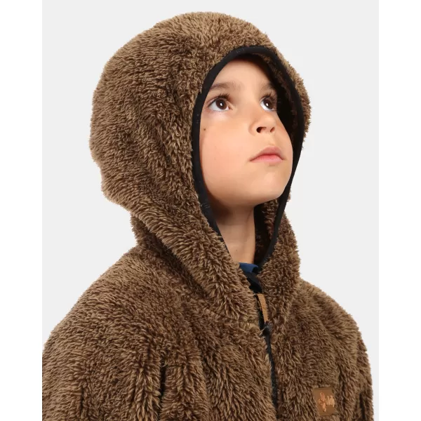  Fleece-Sweatshirt für Jungen KILPI NORKA-JB ZJ0201KI BRAUN 