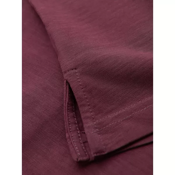 Herren t -Shirt mit einem Kragen OMBRE OM-POWS-0142 KASTANIENBRAUN 