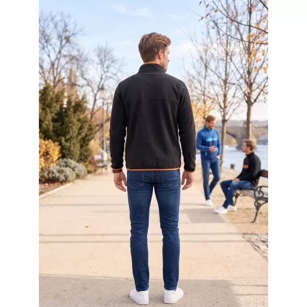  Fleece-Sweatshirt für Herren ALTISPORT GARM SCHWARZ/BRAUN 