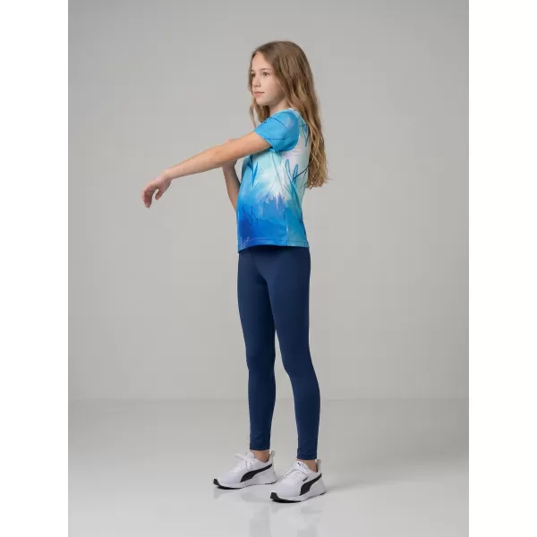 Funktionaler t -Shirt -Prämie von Kindern ALTISPORT VOJ/ALK083TR01 WEIß -BLAU 