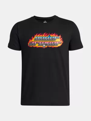 T-Shirt für Jungen UNDER ARMOUR UA FLAME WM SS 6005059-001 SCHWARZ