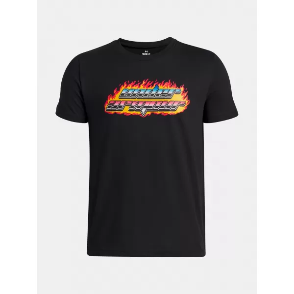  T-Shirt für Jungen UNDER ARMOUR UA FLAME WM SS 6005059-001 SCHWARZ 