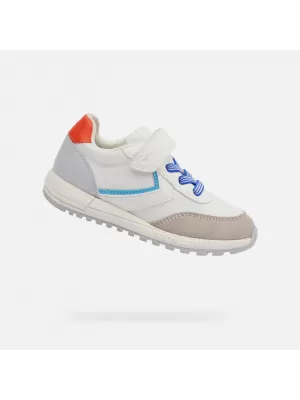 Turnschuhe für Jungen GEOX ALBEN WEIß