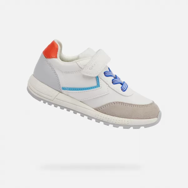  Turnschuhe für Jungen GEOX ALBEN WEIß 