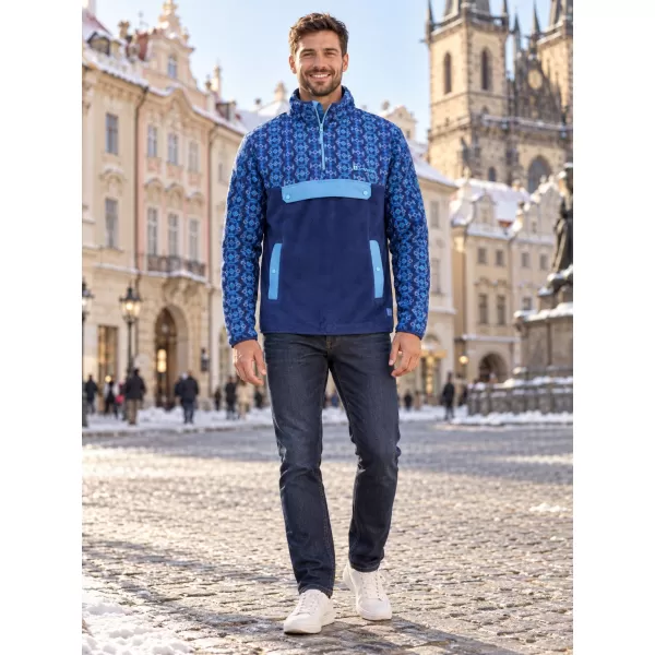  Fleece-Sweatshirt für Herren ALTISPORT GARM BLAU 