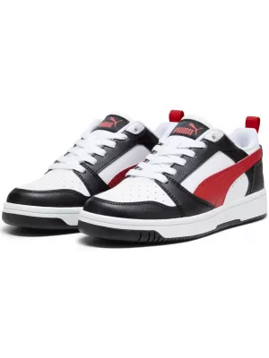Babyschuhe PUMA REBOUND V6 LO JR 39383304 PUMA WEIß/ROT/SCHWARZ