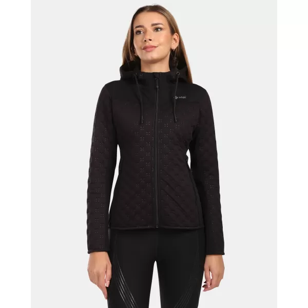  Fleece-Sweatshirt für Damen KILPI NEVIA-W ZL0212KI SCHWARZ 
