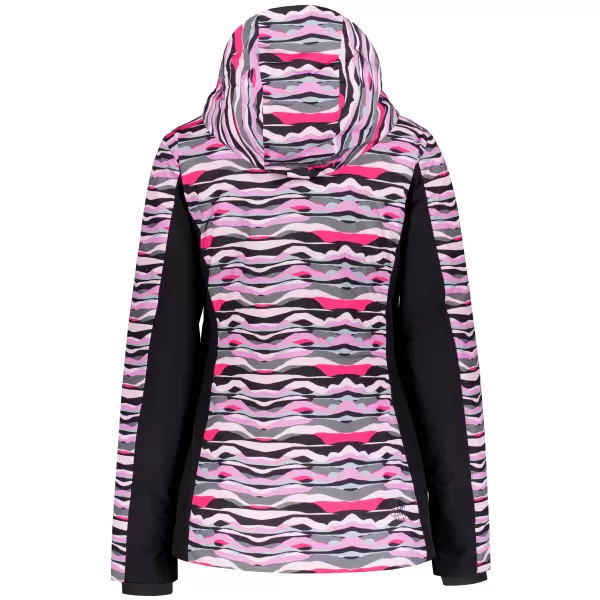  Winterjacke für Damen ALTISPORT GARDIN SCHWARZ/ROSA 