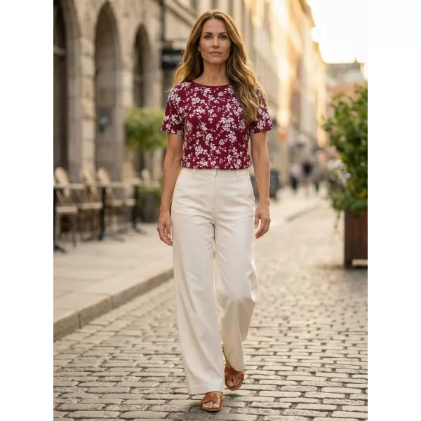  Damen-T-Shirt ALTISPORT GYLDA BURGUND 