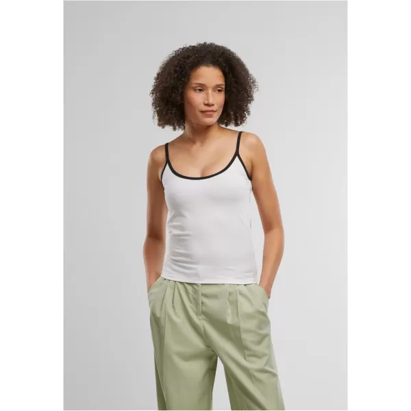  Damen-Tanktop URBAN CLASSICS TB7485A WEIß/SCHWARZ/WEIß/SCHWARZ 