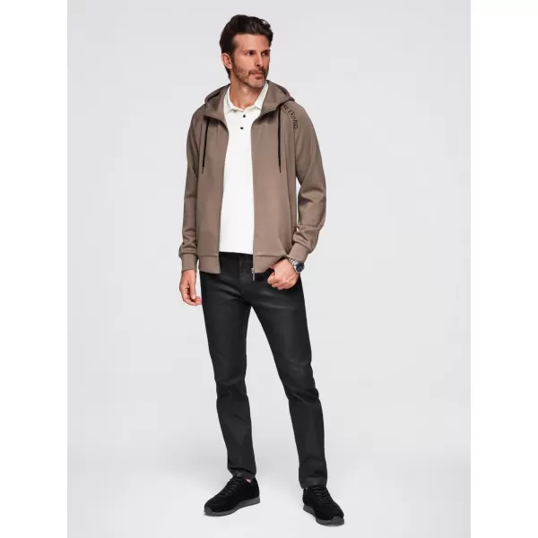  Herren-Sweatshirt OMBRE OM-SSZP-0216 GRAUBRAUN 