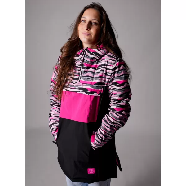  Winterjacke für Damen ALTISPORT GANICE SCHWARZ/ROSA 