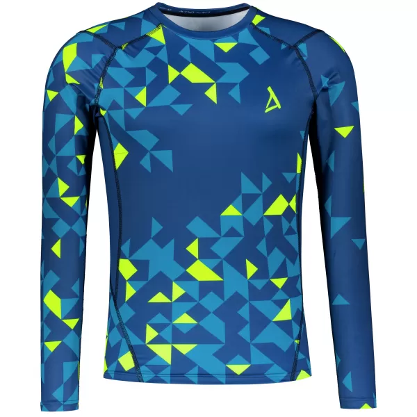  Hochwertiges funktionelles Kompressionsshirt für Herren ALTISPORT VOJ/ALM108TR03 MARINE-NEONGELB 