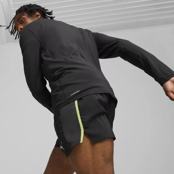  Sport-T-Shirt PUMA RUN CLOUDSPUN 1/4 ZIP 52499201 PUMA SCHWARZ 