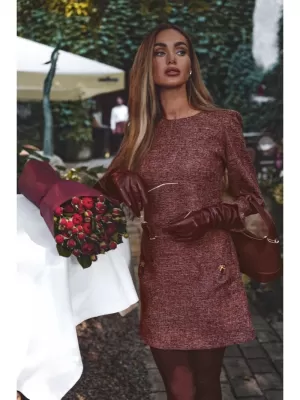 Kleid MOE M870 KASTANIENBRAUN