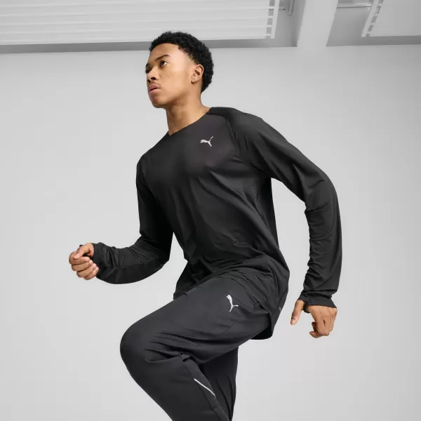  Hemd PUMA M RUN CLOUDPUN LONG SLEEVE 52662801 PUMA SCHWARZ 