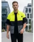 Premium-Herrenhemd ALTISPORT VOJ/ALM051KOS01 NEONGELB/GRAU