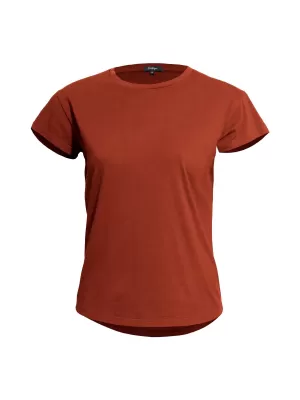 Damen-T-Shirt PENTAGON WHISPER WOMENS TEE BLANK OFF K09044 KASTANIENBRAUNES ROT