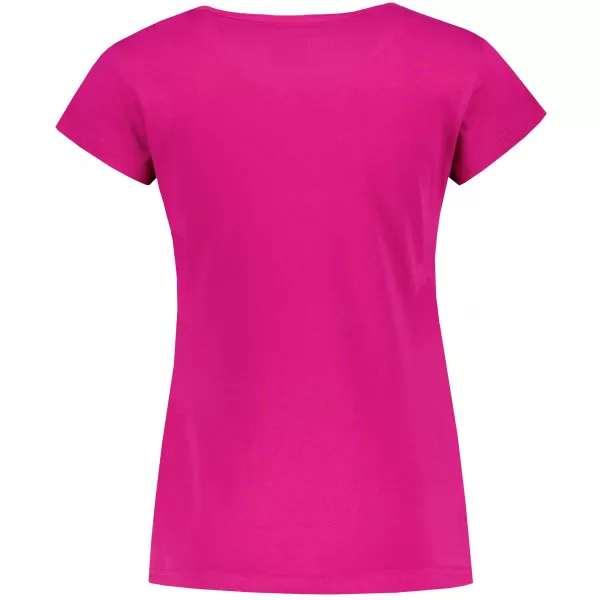  Frauen t -Shirt mit kurzen Ärmeln ALTISPORT ALW192122 FUCHSIA ROT 