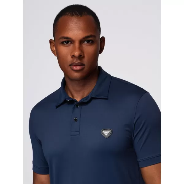  Herren t -Shirt mit einem Kragen OMBRE OM-POSS-0150 MARINEBLAU 