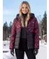 Damenjacke KIXMI VERONICA SCHWARZ/BURGUND